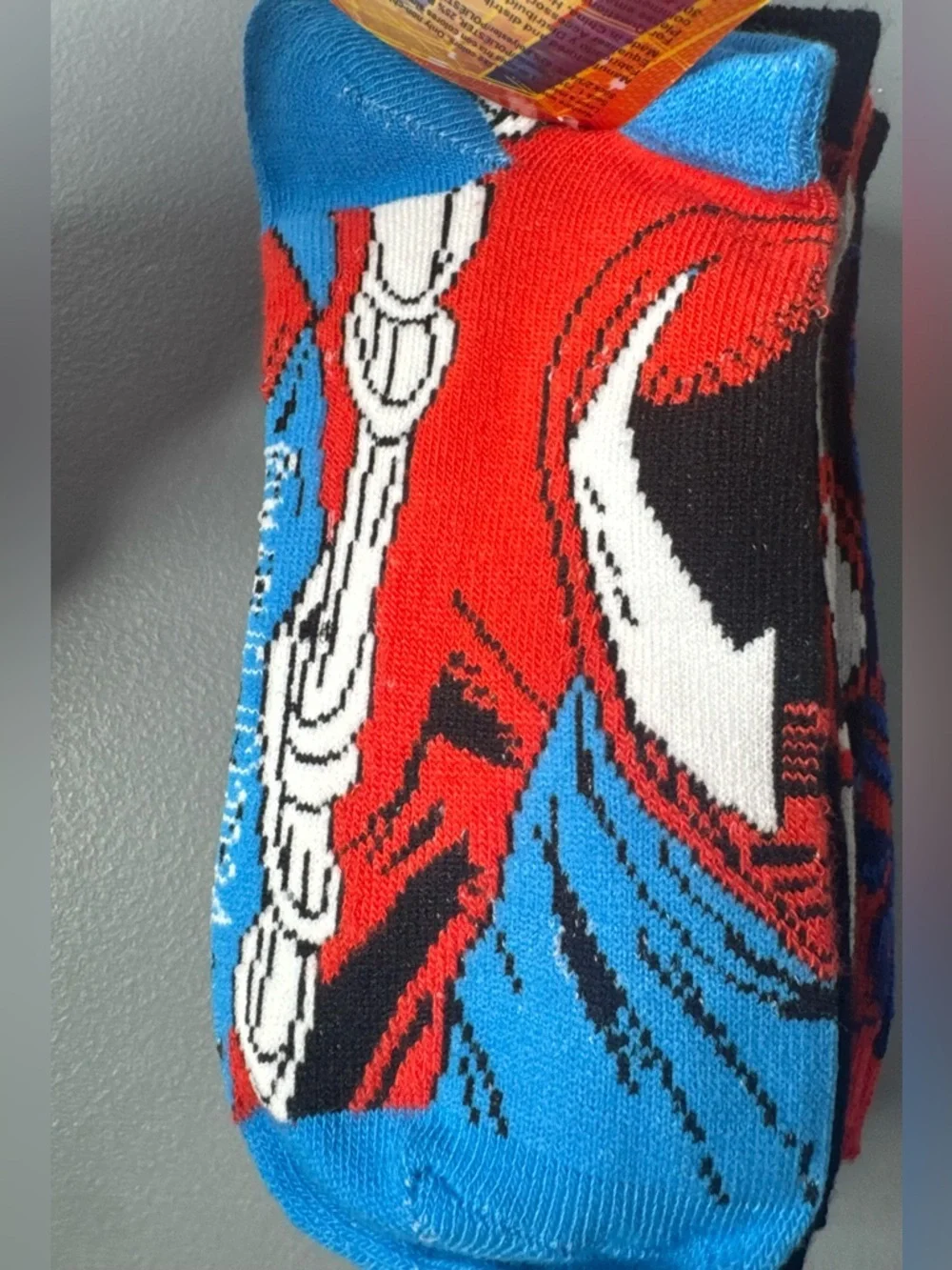 Spiderman across the spider-verse themed character socks miles morales 6-pack